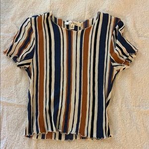 Striped crop top